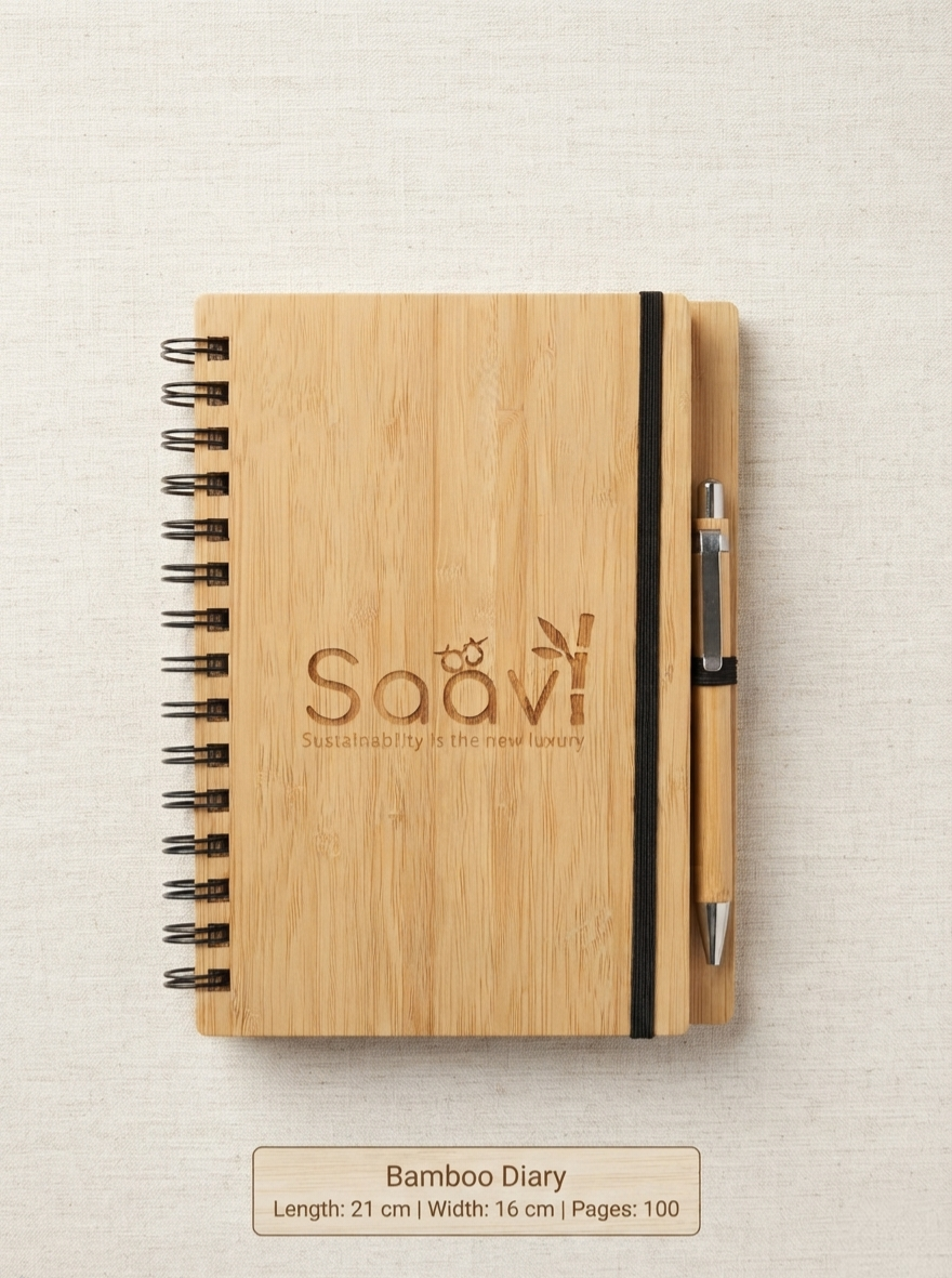 Diary & Pen Set — Bamboo
